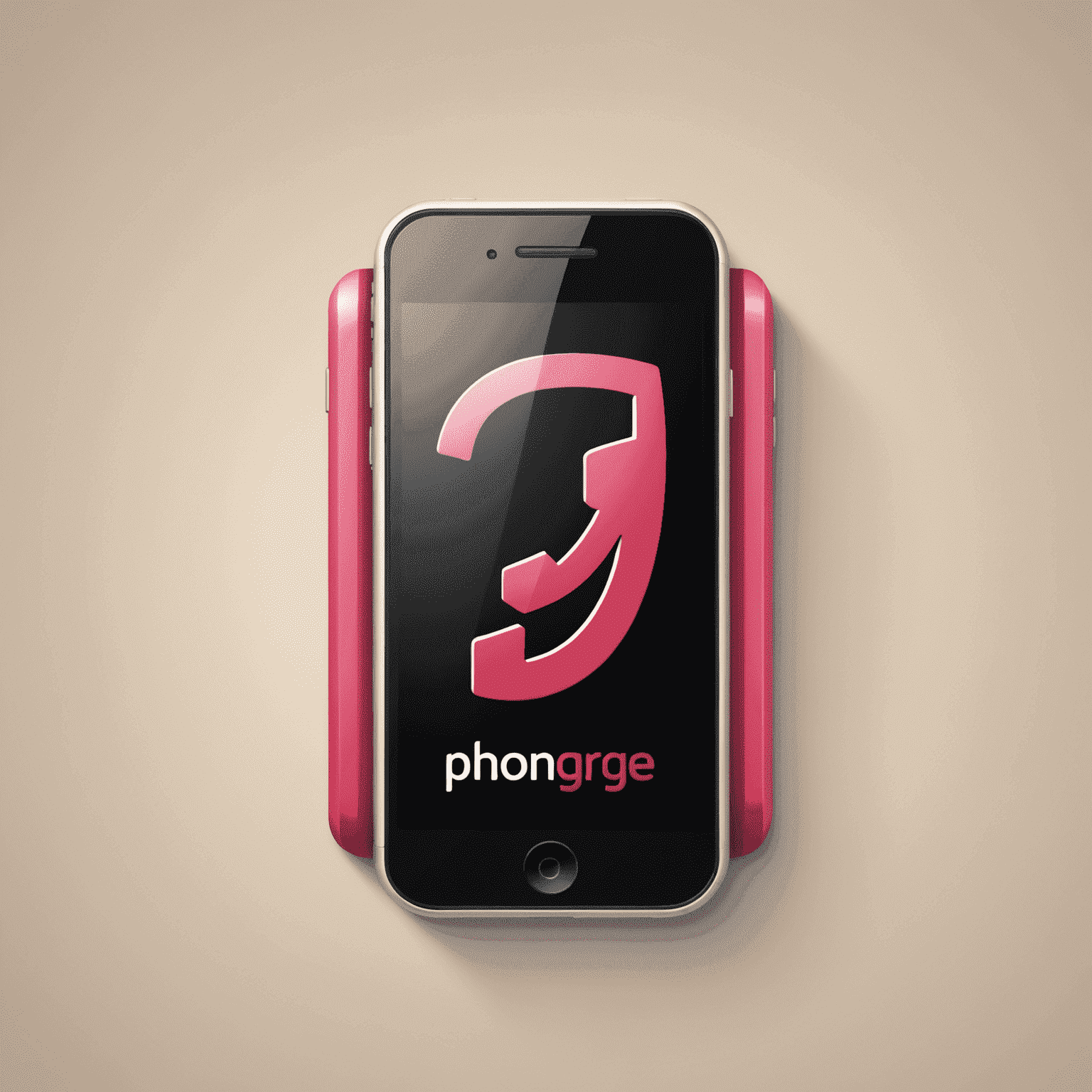 Phonegryge.com logo featuring a stylized mobile phone icon with red and pink accents