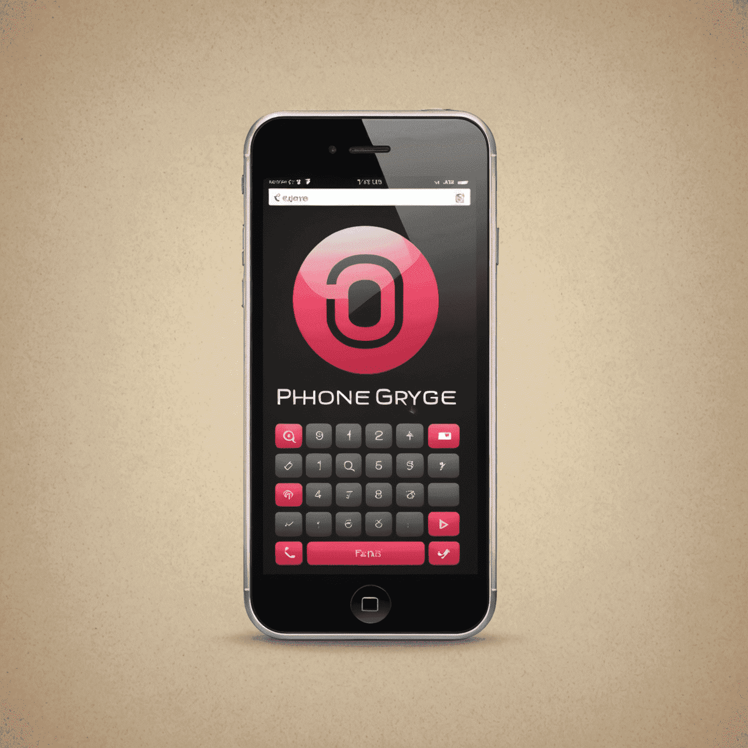 Phonegryge.com logo featuring a stylized mobile phone icon with red and pink accents