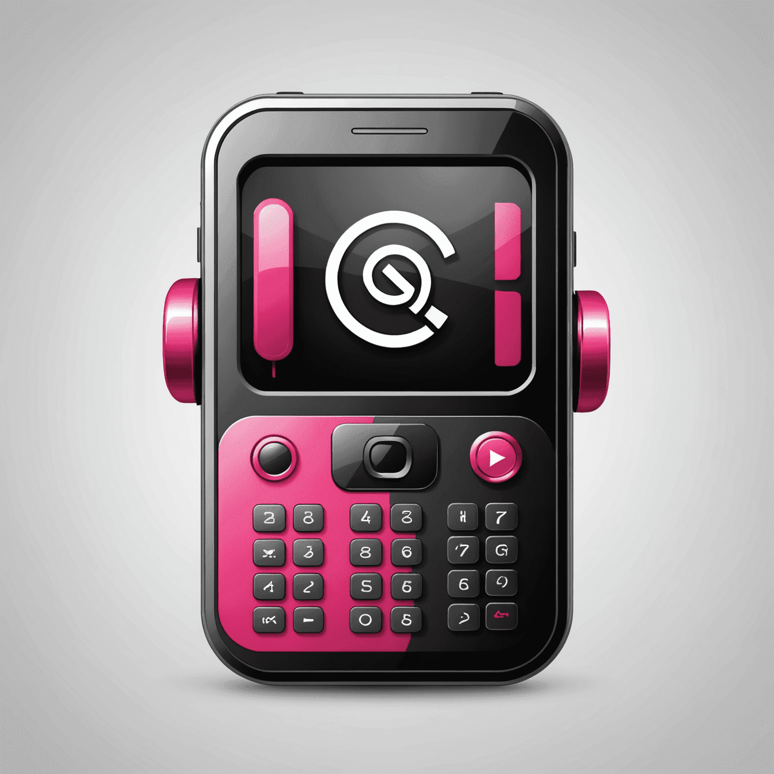 Phonegryge.com logo featuring a stylized mobile phone icon with red and pink accents