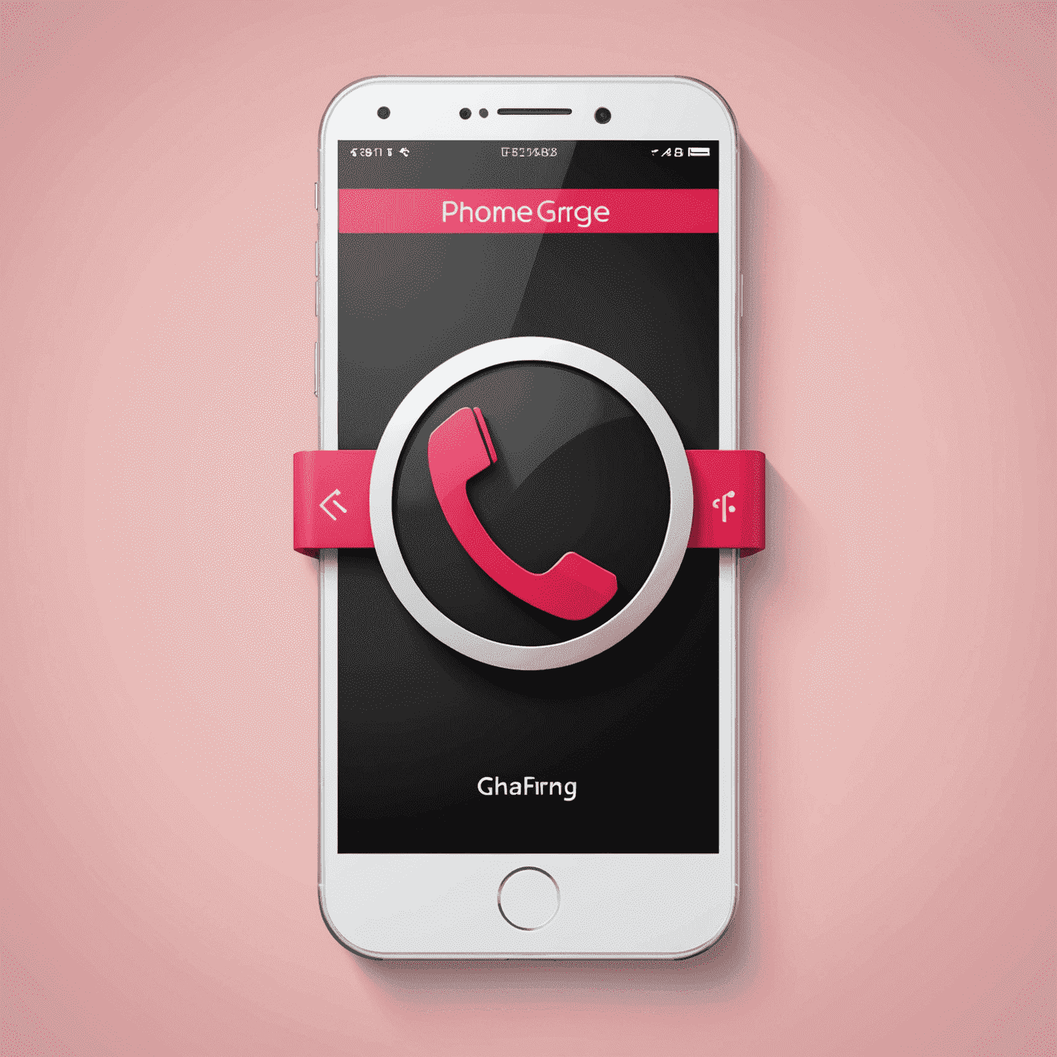 Phonegryge.com logo featuring a stylized mobile phone icon with red and pink accents