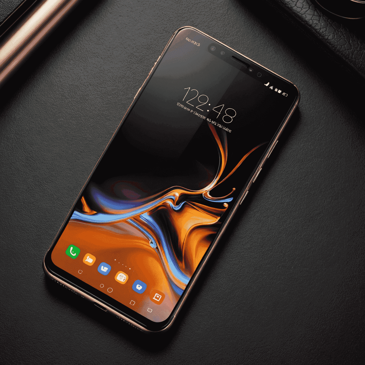 A high-end smartphone with a bezel-less display and multiple camera lenses, representing the latest flagship models available for upgrade.